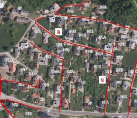 Verje (Sj in Sj1) - trasa